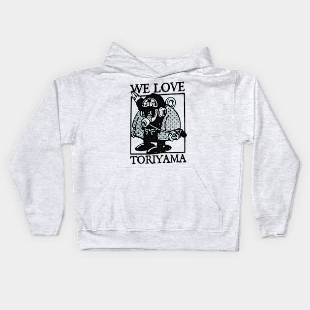 we love akira toriyama Kids Hoodie by tsumini